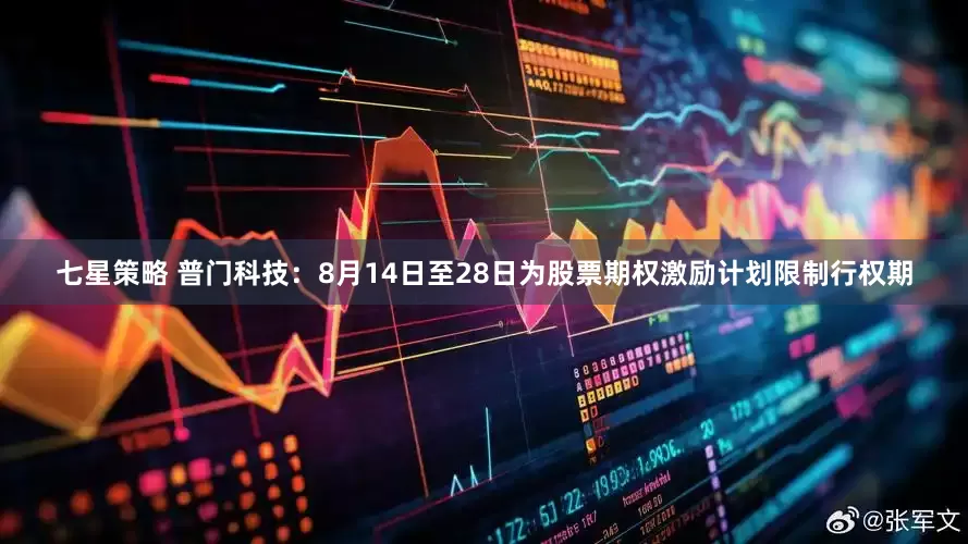 七星策略 普门科技：8月14日至28日为股票期权激励计划限制行权期
